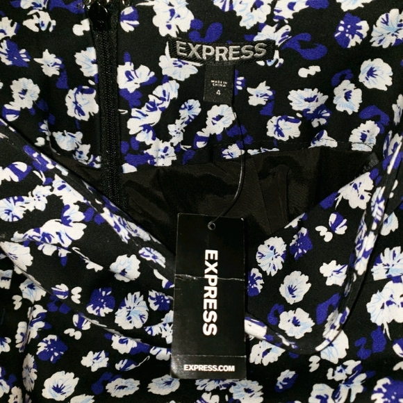 Express Pencil Skirt, Flower Print, Size 4 - Picture 4 of 6